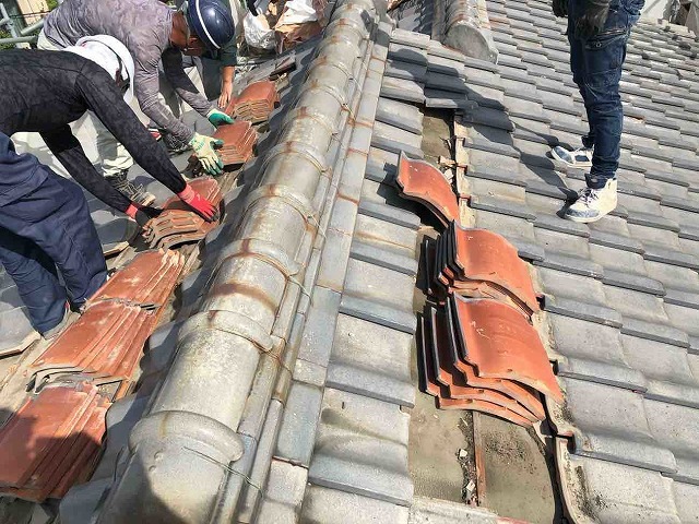 瓦解体の実施